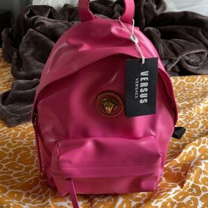 Pink Versace Medium size Backpack never used